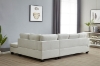 Picture of NEBULA Premium Sectional Sofa with Storage Ottoman & Drop-Down Console (Beige)