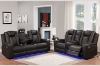 Picture of MONROSE Full Air Leather Power Reclining Sofa Range (Brown) - Armchair (1R)