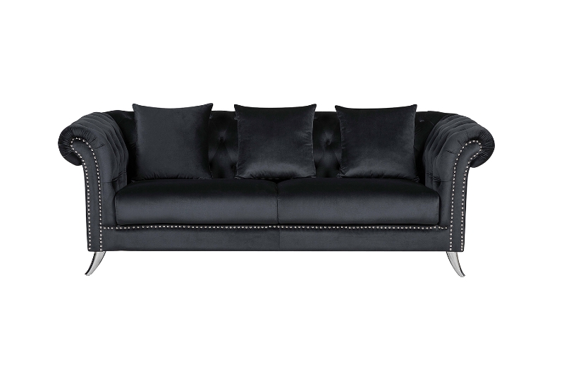 Picture of JOLANDA Fabric Sofa Range (Black) - 3 Seater