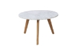 Picture of COPENHAGEN Solid Oak D19.7" Round Marble Coffee Table 