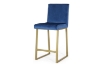 Picture of NADIA Velvet Bar Chair with Golden Legs