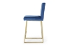 Picture of NADIA Velvet Bar Chair with Golden Legs