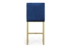 Picture of NADIA Velvet Bar Chair with Golden Legs