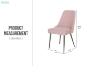 Picture of ALNOOR Fabric Dining Chair (Pink)