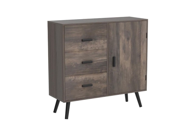 Picture of SIMEON 1-Door 3-Drawer Storage Cabinet