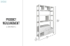 Picture of AMINA H63'' Display Shelf/Bookcase