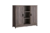 Picture of SIMEON 2-Door Storage Cabinet with Shelves (Gray)