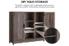 Picture of SIMEON 2-Door Storage Cabinet with Shelves (Oak)