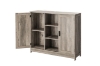 Picture of SIMEON 2-Door Storage Cabinet with Shelves (Gray)