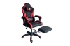 Picture of ZEUS Height Adjustable Gaming Chair with Footrest & 1-Point USB Massage (Red)