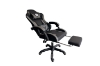 Picture of ZEUS Height Adjustable Gaming Chair with Footrest & 1-Point USB Massage (Grey)