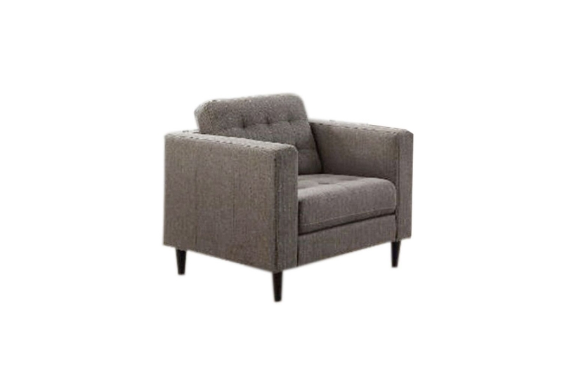 Picture of FRESNO Button-Tufted Fabric Armchair