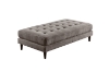 Picture of FRESNO Button-Tufted Fabric Sectional Sofa with Ottoman