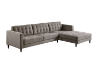 Picture of FRESNO Button-Tufted Fabric Sectional Sofa with Ottoman