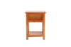 Picture of METRO Solid Pine Wood 1-Drawer Bedside Table (Caramel)