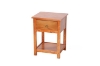 Picture of METRO Solid Pine Wood 1-Drawer Bedside Table (Caramel)