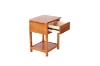 Picture of METRO Solid Pine Wood 1-Drawer Bedside Table (Caramel)