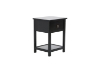 Picture of METRO Solid Pine Wood 1-Drawer Bedside Table (Black)