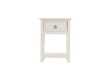 Picture of METRO Solid Pine Wood 1-Drawer Bedside Table (Cream)