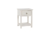 Picture of METRO Solid Pine Wood 1-Drawer Bedside Table (Cream)