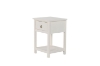 Picture of METRO Solid Pine Wood 1-Drawer Bedside Table (Cream)