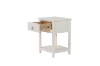 Picture of METRO Solid Pine Wood 1-Drawer Bedside Table (Cream)