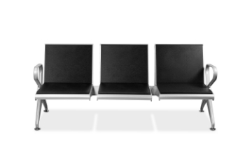 Picture of ORBIT 3-Seater Tandem Seating with Cushion (Black)