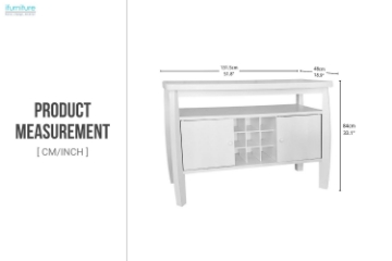 Picture of AMINA 2-Door Buffet/Sideboard with Wine Rack