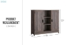 Picture of SIMEON 2-Door Storage Cabinet with Shelves (Gray)