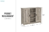 Picture of SIMEON 2-Door Storage Cabinet with Shelves (Gray)