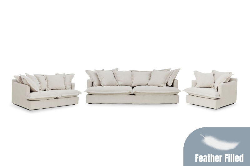 Picture of SPENCER Feather-Filled Fabric Sofa Range