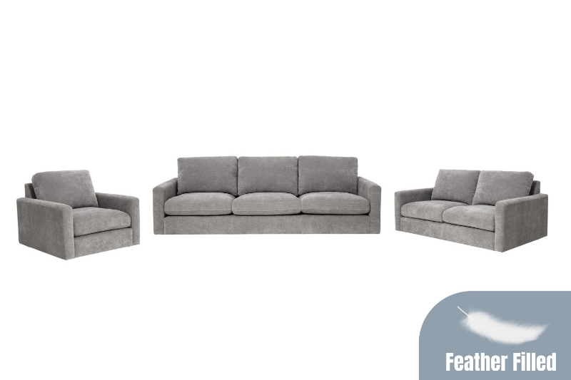 Picture of HUNTER Feather-Filled Fabric Sofa Range