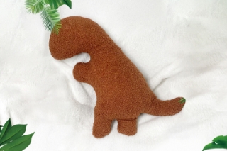 Picture of DINOSAUR Teddy Fabric Plush Cushion - Small Tyrannosaurus