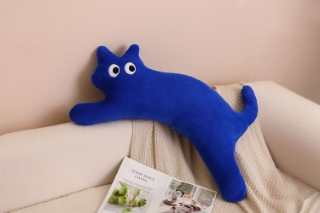 Picture of DOPAMINE Cat Plush Cushion - Blue