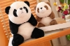 Picture of PANDA Small/Big Fabric Plush Cushion (Brown/Black)