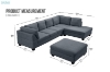 Picture of LIBERTY Fabric Sectional Sofa  (Dark Grey)