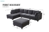 Picture of LIBERTY Premium Sectional Sofa with Ottoman (Dark Gray) 