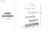 Picture of MILENA 47.2"x70.8" 5-Tier Bookshelf