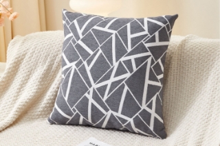 Picture of LINEISM Loop Yarn Cushion with Inner (17.7" x 17.7") - Grey