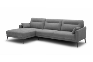 Picture of NAKALE Fabric Sectional Sofa (Gray) - Chaise Facing Left