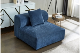 Picture of BARI Memory Foam Fabric Modular Sofa - Armless Seat