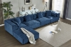 Picture of BARI Memory Foam Fabric Modular Sofa - Armless Seat