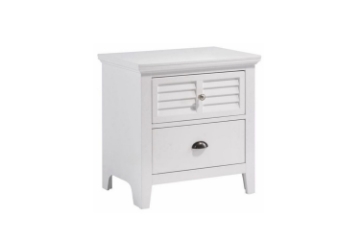 Picture of (FINAL SALE) HARBOR 2-Drawer Bedside Table (White)