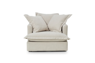 Picture of SPENCER Feather-Filled Fabric Sofa Range - 1 Seater (Armchair)