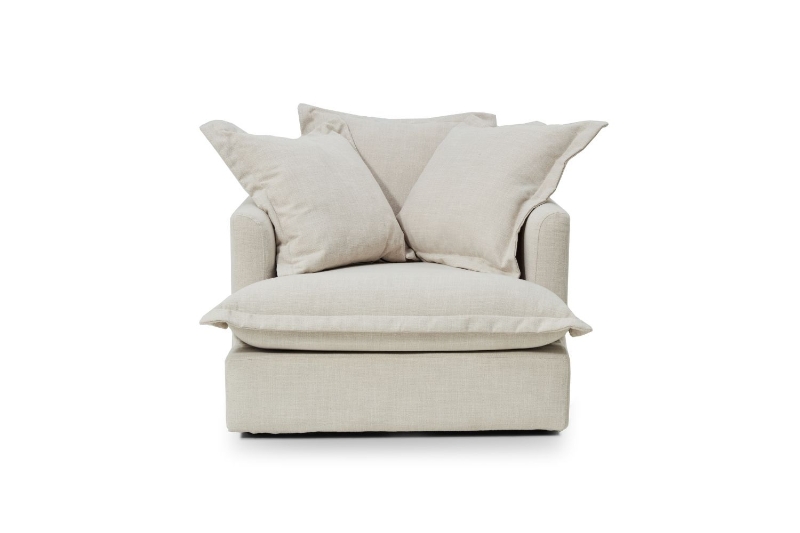 Picture of SPENCER Feather-Filled Fabric Sofa Range - 1 Seater (Armchair)