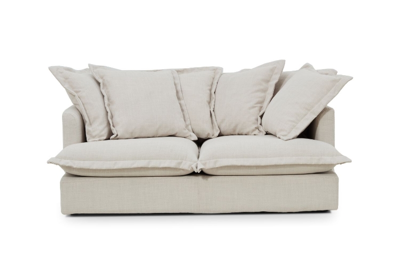 Picture of SPENCER Feather-Filled Fabric Sofa Range - 2 Seater (Loveseat)