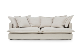 Picture of SPENCER Feather-Filled Fabric Sofa Range - 3 Seater (Sofa)