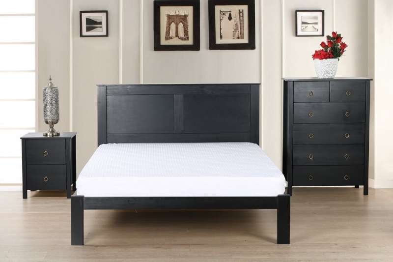 Picture of METRO 3PC Bedroom Combo Set (Black) - Eastern King Size