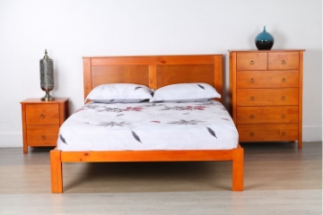 Picture of METRO 3PC Bedroom Combo Set in Twin/Double/Queen/ Eastern King Sizes (Honey)