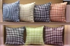 Picture of HOUNDSTOOTH Linen Cushion with Inner (17.7" x 17.7") - Orange